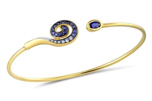 10KYWB Bangle Created white sapphire,Created Sapphire (G310563CSW10KYWB)