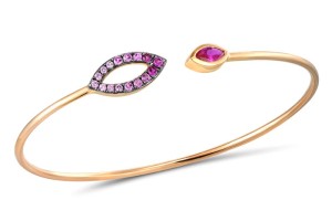 10KRB Bangle Created Pink Sapphire,Created Ruby (G310566CPR10KRB)