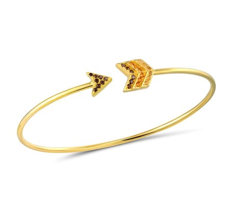 10KY Bangle Citrine,Smoky Quartz (G310568QCT10KY)