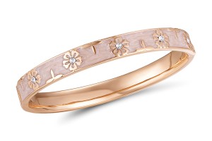 Brass w/ Rose Gold Plating Bangle Enamel,Swarovski 001 (G311262EA1BRR)