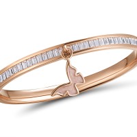 Brass w/ Rose Gold Plating Bangle Enamel,Swarovski 001 (G311263EA1BRR)