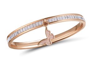 Brass w/ Rose Gold Plating Bangle Enamel,Swarovski 001 (G311263EA1BRR)
