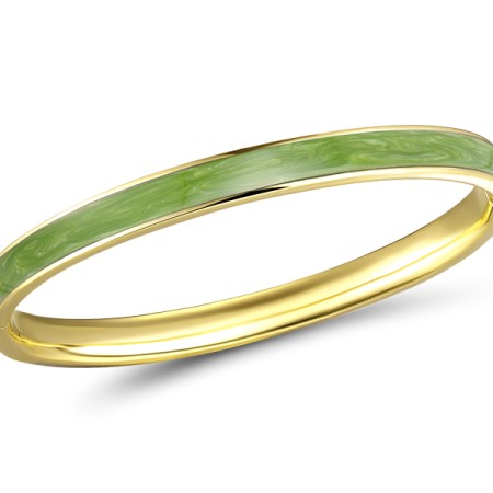 Brass w/ Yellow Gold Plating Bangle Enamel (G311265EA7BRY)