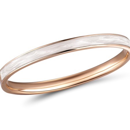 Brass w/ Rose Gold Plating Bangle Enamel (G311265EA8BRR)