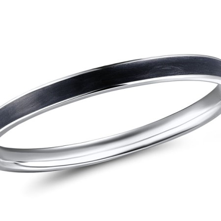 Brass w/ White Gold Plating Bangle Enamel (G311265EABRW)