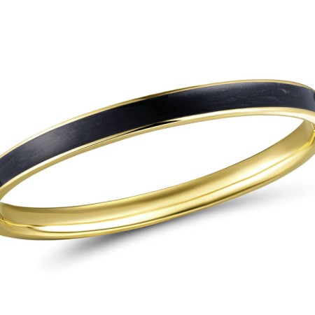 Brass w/ Yellow Gold Plating Bangle Enamel (G311265EABRY)