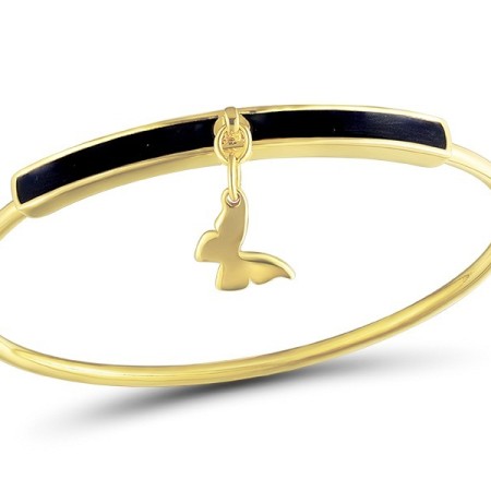 Brass w/ Yellow Gold Plating Bangle Enamel (G312375ENABRY)