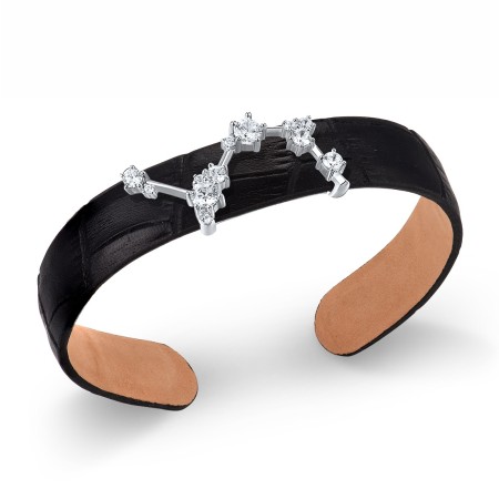 Sterling Silver Bangle White Cubic Zirconia (G316868-LWCZSL925)