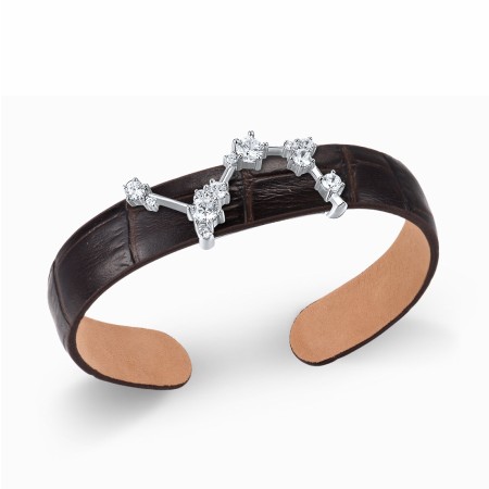 Sterling Silver Bangle White Cubic Zirconia (G316868-RWCZSL925)