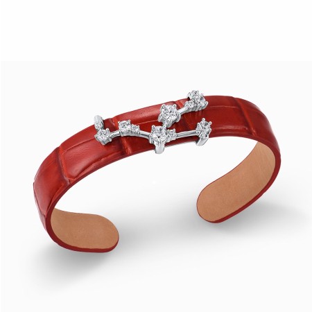 Sterling Silver Bangle White Cubic Zirconia (G316869-DWCZSL925)