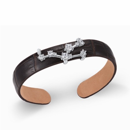 Sterling Silver Bangle White Cubic Zirconia (G316869-RWCZSL925)