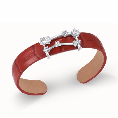 Sterling Silver Bangle White Cubic Zirconia (G316870-DWCZSL925)