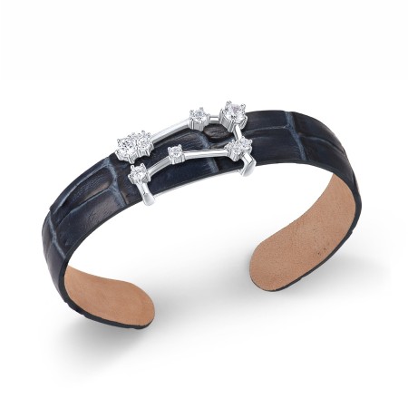 Sterling Silver Bangle White Cubic Zirconia (G316870-UWCZSL925)