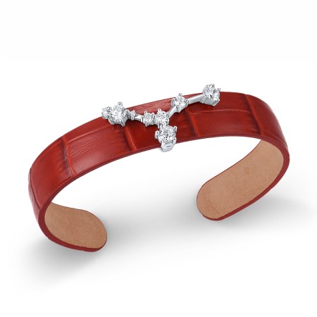 Sterling Silver Bangle White Cubic Zirconia (G316871-DWCZSL925)