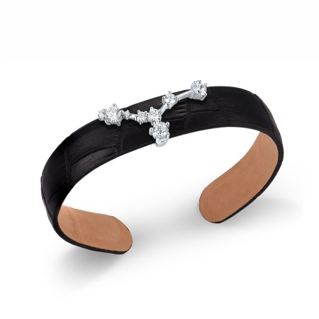 Sterling Silver Bangle White Cubic Zirconia (G316871-LWCZSL925)