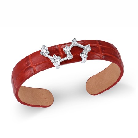 Sterling Silver Bangle White Cubic Zirconia (G316872-DWCZSL925)