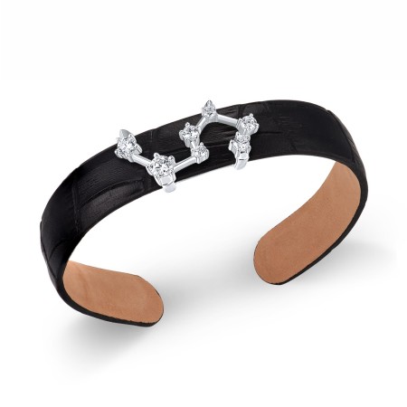 Sterling Silver Bangle White Cubic Zirconia (G316872-LWCZSL925)