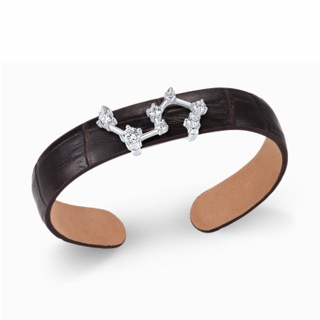 Sterling Silver Bangle White Cubic Zirconia (G316872-RWCZSL925)