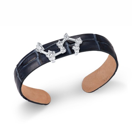 Sterling Silver Bangle White Cubic Zirconia (G316872-UWCZSL925)