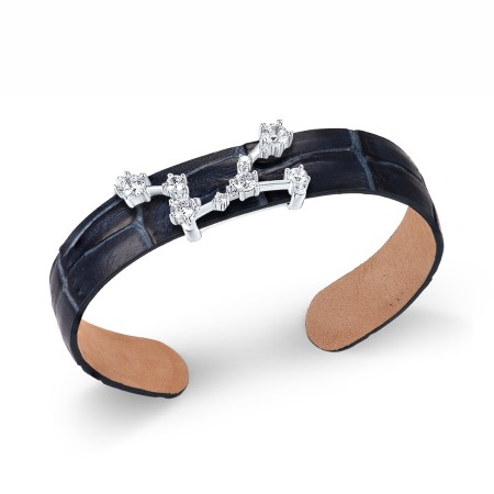 Sterling Silver Bangle White Cubic Zirconia (G316873-UWCZSL925)