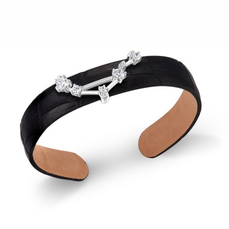 Sterling Silver Bangle White Cubic Zirconia (G316874-LWCZSL925)