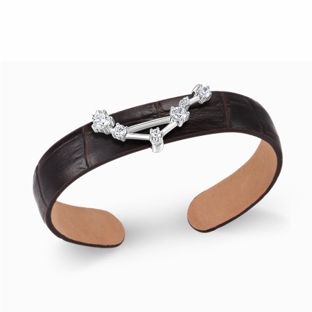 Sterling Silver Bangle White Cubic Zirconia (G316874-RWCZSL925)