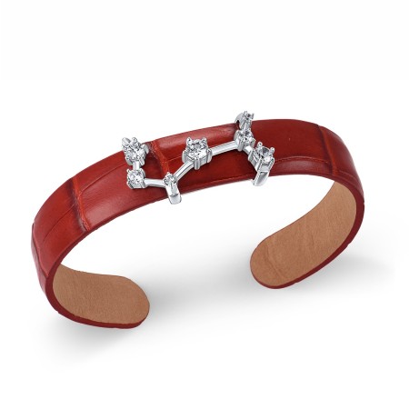 Sterling Silver Bangle White Cubic Zirconia (G316875-DWCZSL925)