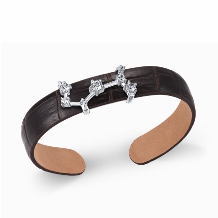 Sterling Silver Bangle White Cubic Zirconia (G316875-RWCZSL925)