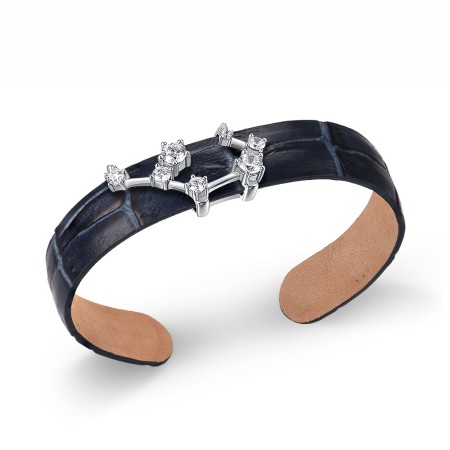 Sterling Silver Bangle White Cubic Zirconia (G316876-UWCZSL925)