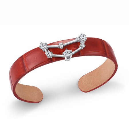 Sterling Silver Bangle White Cubic Zirconia (G316877-DWCZSL925)