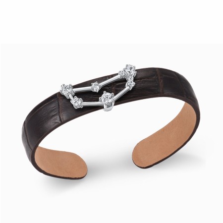 Sterling Silver Bangle White Cubic Zirconia (G316877-RWCZSL925)