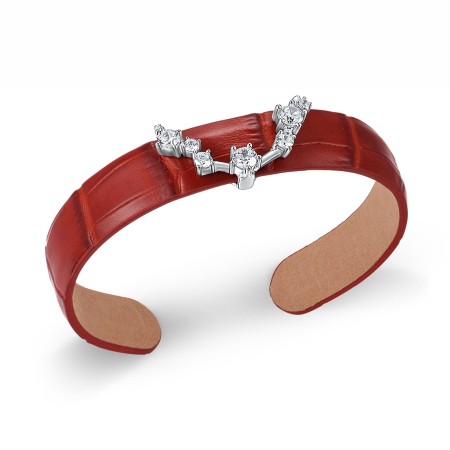 Sterling Silver Bangle White Cubic Zirconia (G316878-DWCZSL925)