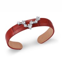 Sterling Silver Bangle White Cubic Zirconia (G316879-DWCZSL925)