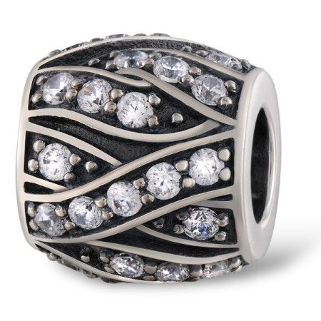 Sterling Silver Charms White Cubic Zirconia (H305100WCZSL925)