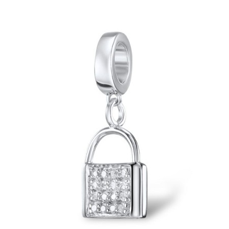 Sterling Silver Charms White Cubic Zirconia (H305232WCZSL925)