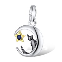 Sterling Silver w/ Yellow Black White Plating Charms Kunzite (H311929KUNSZ925)