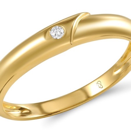 18KY Mens Ring Diamond (M600014DIA18KY)