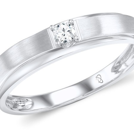 18KW Mens Ring Diamond (M600018DIA18KW)