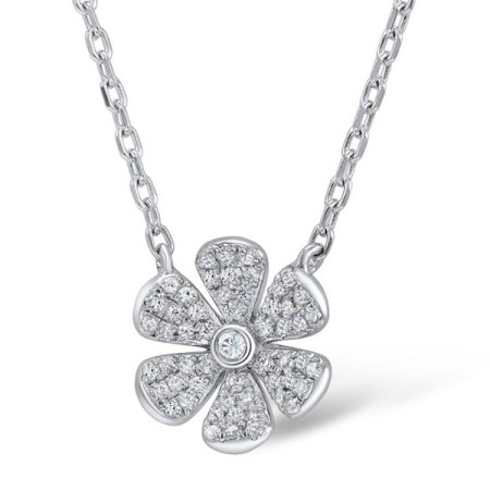14KW Necklace Diamond (N307911DIA14KW)