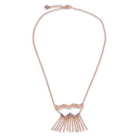 Brass w/ Rose Gold Plating Necklace Enamel (N308382ENA1BRR)