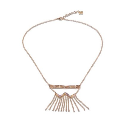 Brass w/ Rose Gold Plating Necklace Enamel (N308382ENA2BRR)