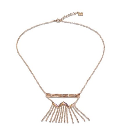 Brass w/ Rose Gold Plating Necklace Enamel (N308382ENA2BRR)