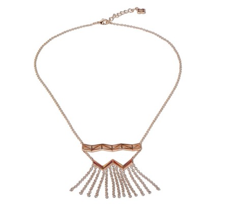 Brass w/ Rose Gold Plating Necklace Enamel (N308382ENABRR)