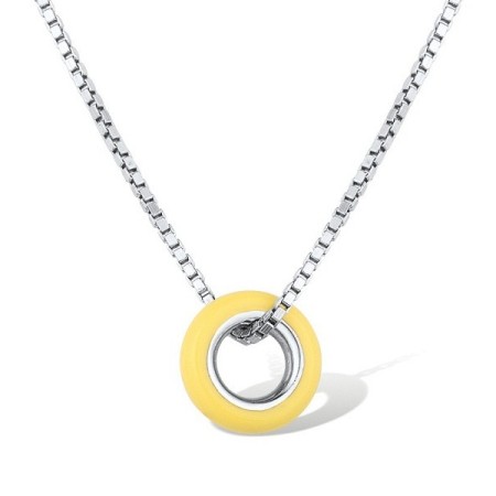 Sterling Silver Necklace Enamel (N308785ENASL925)