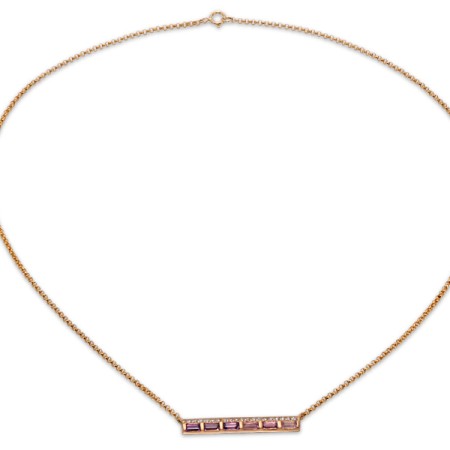 10KR Necklace Amethyst,White Topaz (N309122AWT10KR)