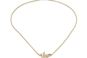 10KY Necklace Created Ruby,Created white sapphire (N309123CRW10KY)