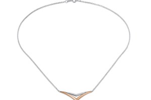 10KR + SL925 Necklace White Sapphire (N309128WSAR0SL)