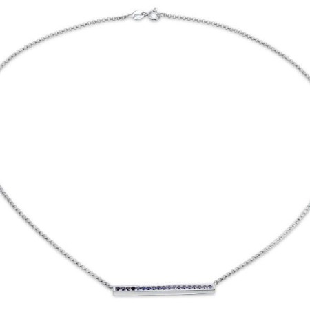 Sterling Silver Necklace Created Ruby (N309330CRUSL925)