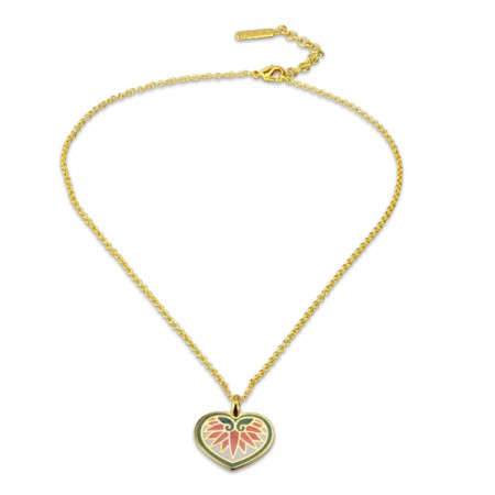Brass w/ Yellow Gold Plating Necklace Enamel (N309906ENABRY)