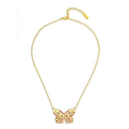 Brass w/ Yellow Gold Plating Necklace Enamel (N309907EABRY)